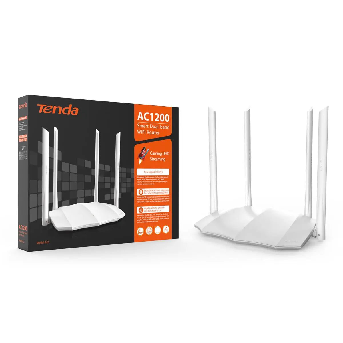 Tenda AC5 AC1200 Smart Dual Band Wi-Fi Router Tech Dealz