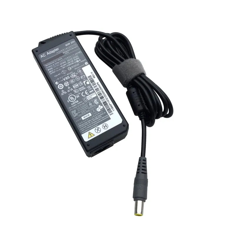 LENOVO 20V 3.25A C/P ROUND PIN YELLOW AND GRAY 65W Laptop Charger Tech Dealz