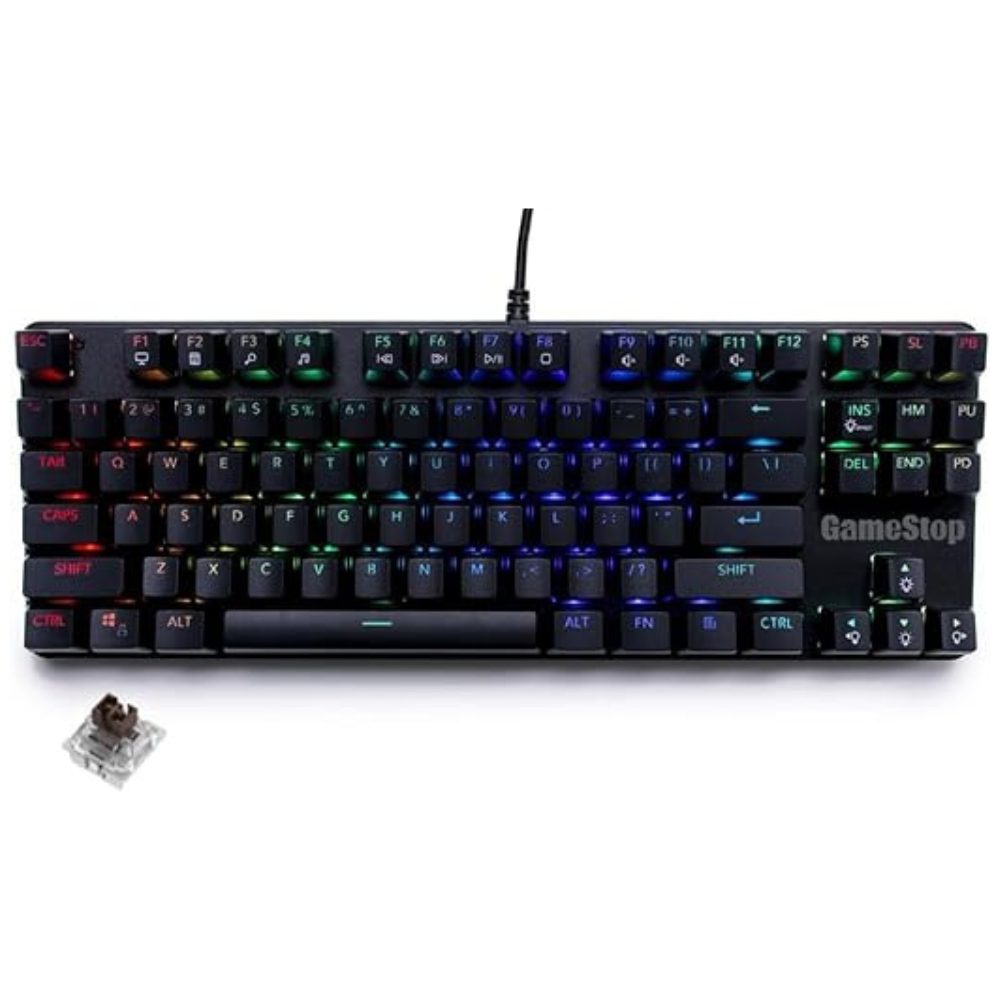 Mechanical GameStop GS200 RGB Gaming Keyboard with Outemu Brown Switches in Black Tech Dealz