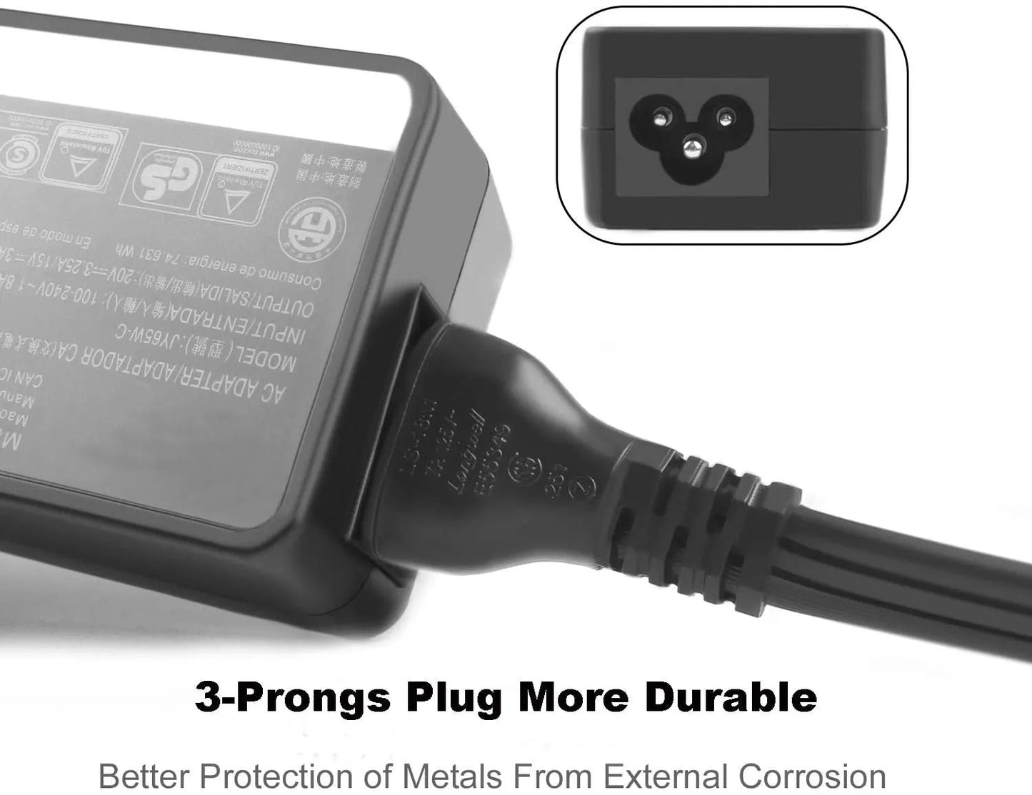 Lenovo USB-C 65W Laptop AC Adapter Charger Tech Dealz