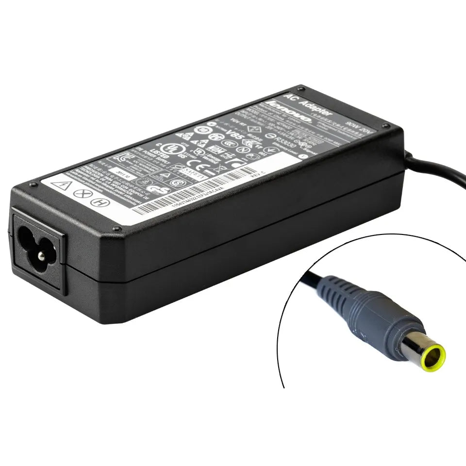 LENOVO 20V 3.25A C/P ROUND PIN YELLOW AND GRAY 65W Laptop Charger Tech Dealz