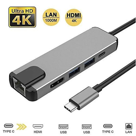 Type C to 5 In 1 HUB Tech Dealz