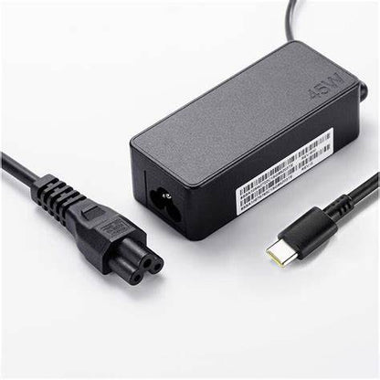 Universal USB-C 45W Laptop AC Adapter Charger with free power cable