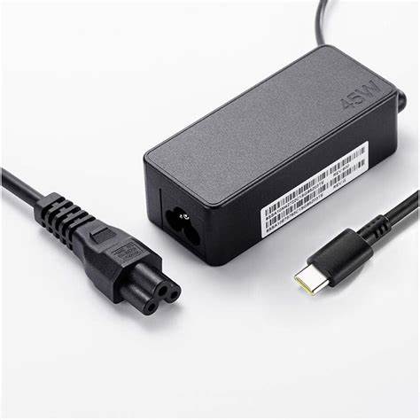 Universal USB-C 45W Laptop AC Adapter Charger with free power cable