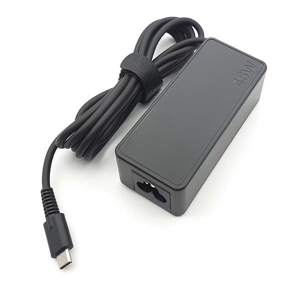 Universal USB-C 45W Laptop AC Adapter Charger with free power cable