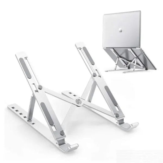 Portable & Foldable Aluminium Laptop Stand SILVER Tech Dealz
