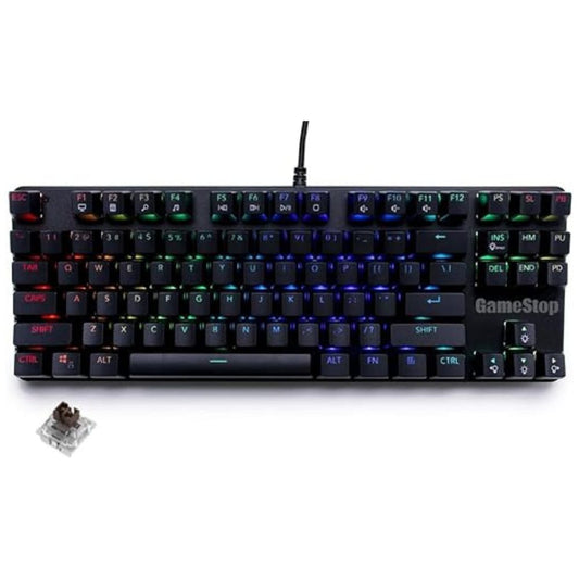 Mechanical GameStop GS200 RGB Gaming Keyboard with Outemu Brown Switches in Black Tech Dealz