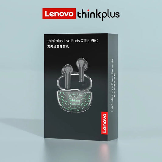 Lenovo XT95 Pro TWS Bluetooth 5.1 Earphones – Game Low Latency, RGB, AAC Bass, HiFi HD, Mic, Black Tech Dealz