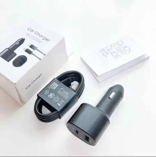 Samsung 45w Pd 15w Usb + 45w Type C Dual Super Fast Car Charger With Cable Tech Dealz