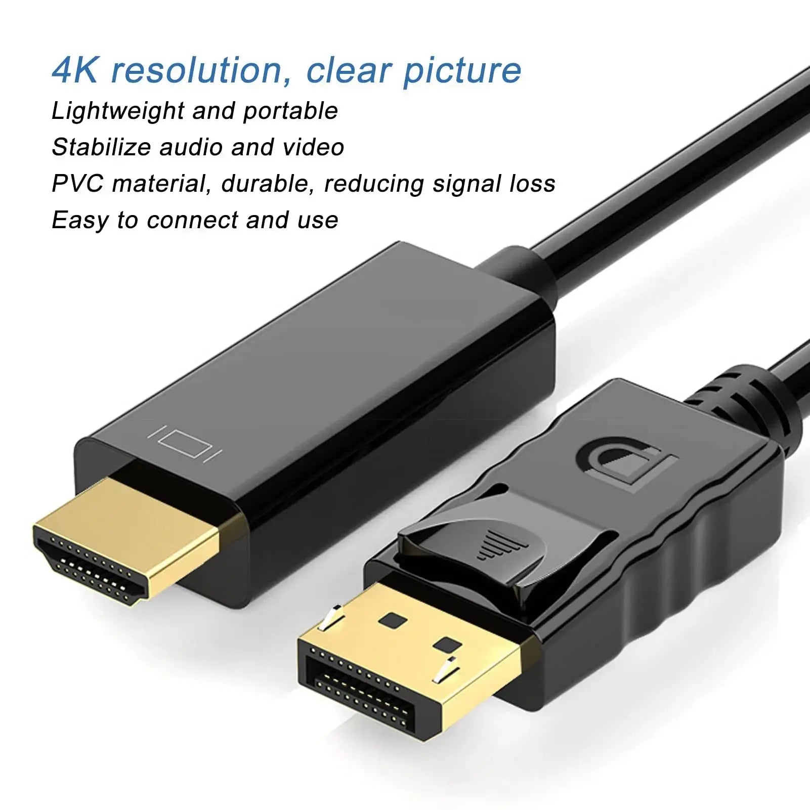 Display Port to HDMI 1.8M Cable Male to Male Tech Dealz