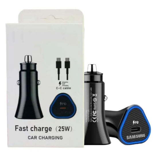 Samsung Car Charger Fast Charging 3.0 Type C 25w With Type C Cable Tech Dealz