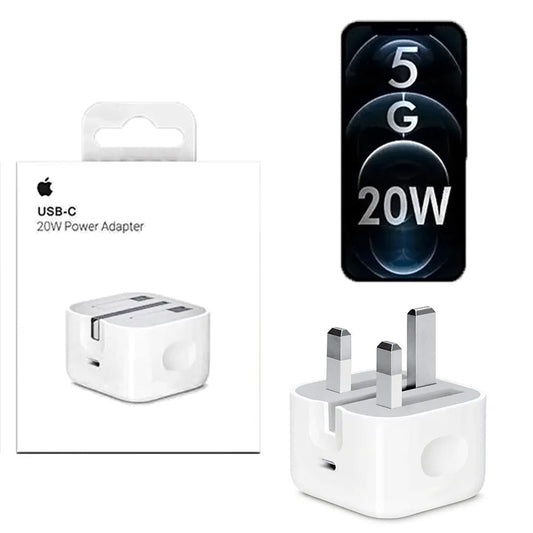Apple 20W PD Charger: Rapid Charging, Three-Prong Design Tech Dealz