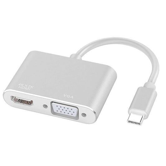 USB 3.1 Type C to VGA + HDMI 4K*2K Adapter Tech Dealz